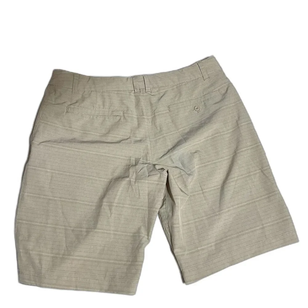 Hang Ten Men’s Flat Front Shorts - Light Khaki